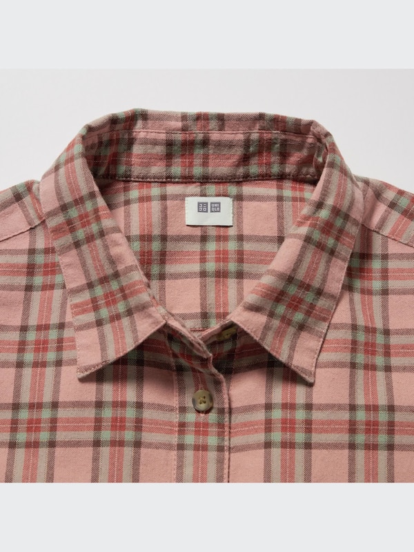 フランネルチェックシャツ（長袖）