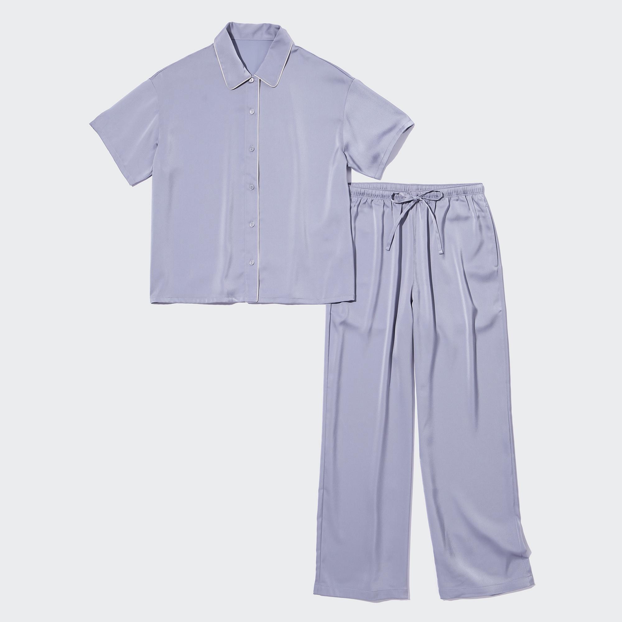 Satin Pajamas Short Sleeve