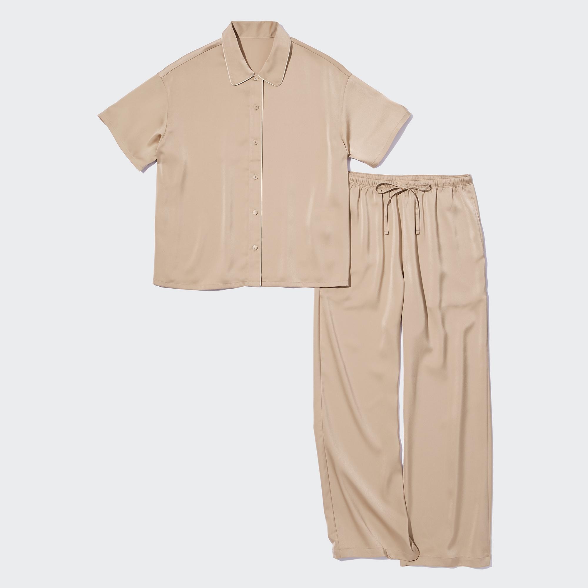 WOMEN S SATIN PAJAMAS SHORT SLEEVE UNIQLO PH