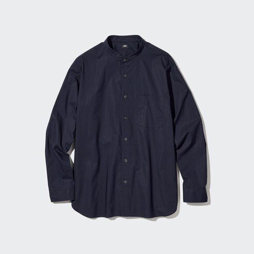 uniqlo band collar shirt