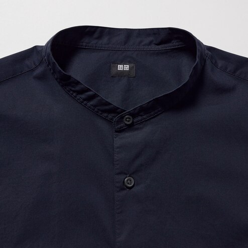 chinese collar polo uniqlo