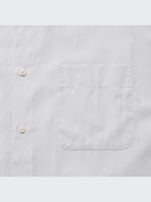 Extra Fine Cotton Stand Collar Long Sleeve Shirt