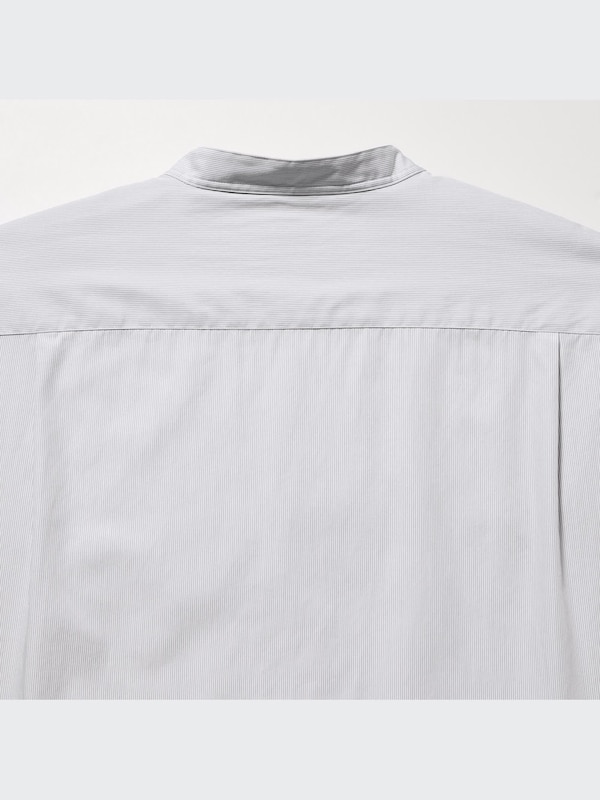 Extra Fine Cotton Stand Collar Long Sleeve Shirt