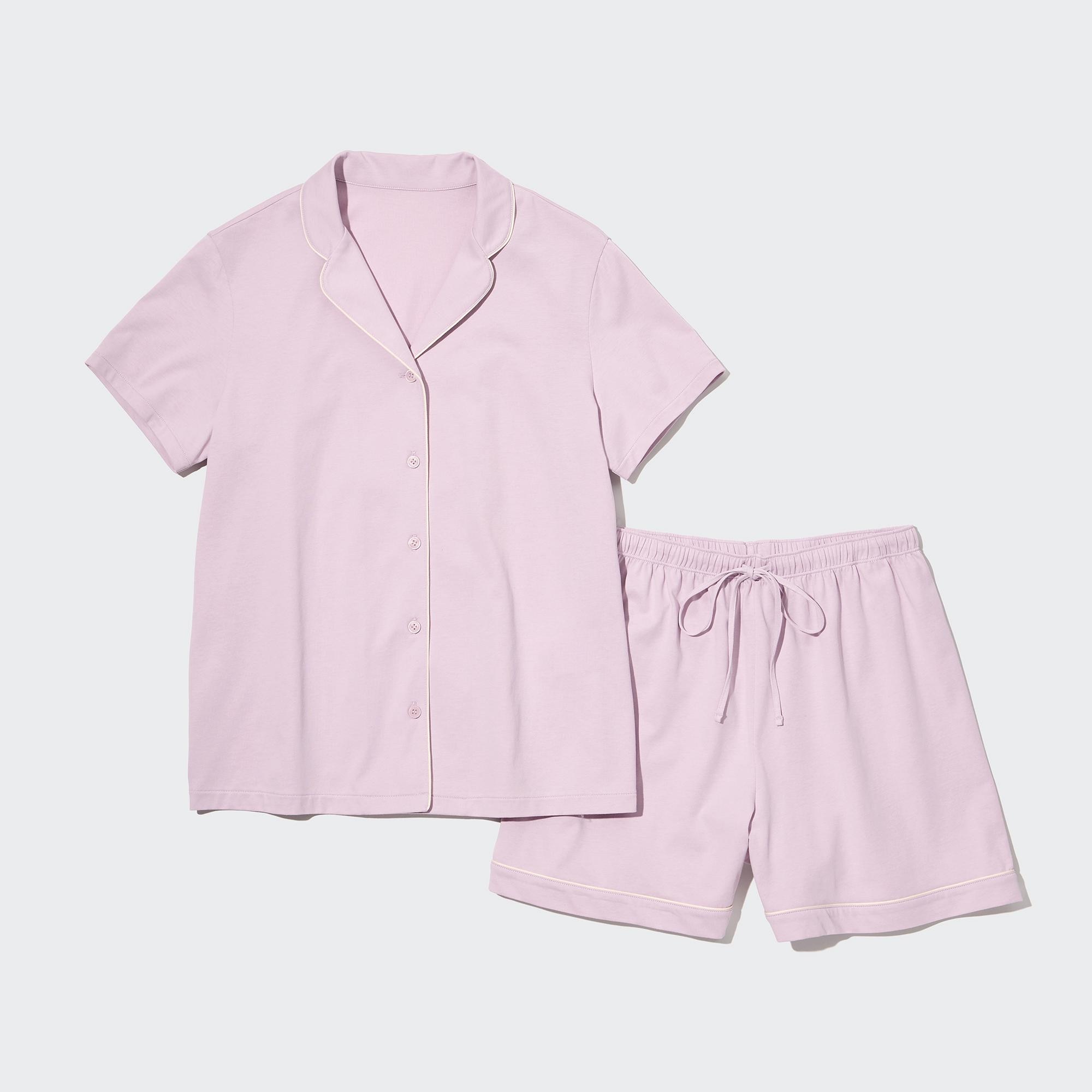 WOMEN S AIRISM COTTON SHORT SLEEVE PAJAMAS UNIQLO TH