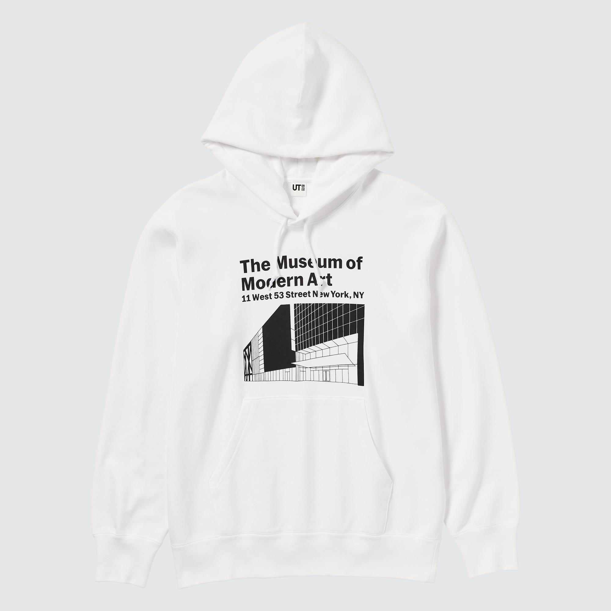 White cheap hoodie uniqlo