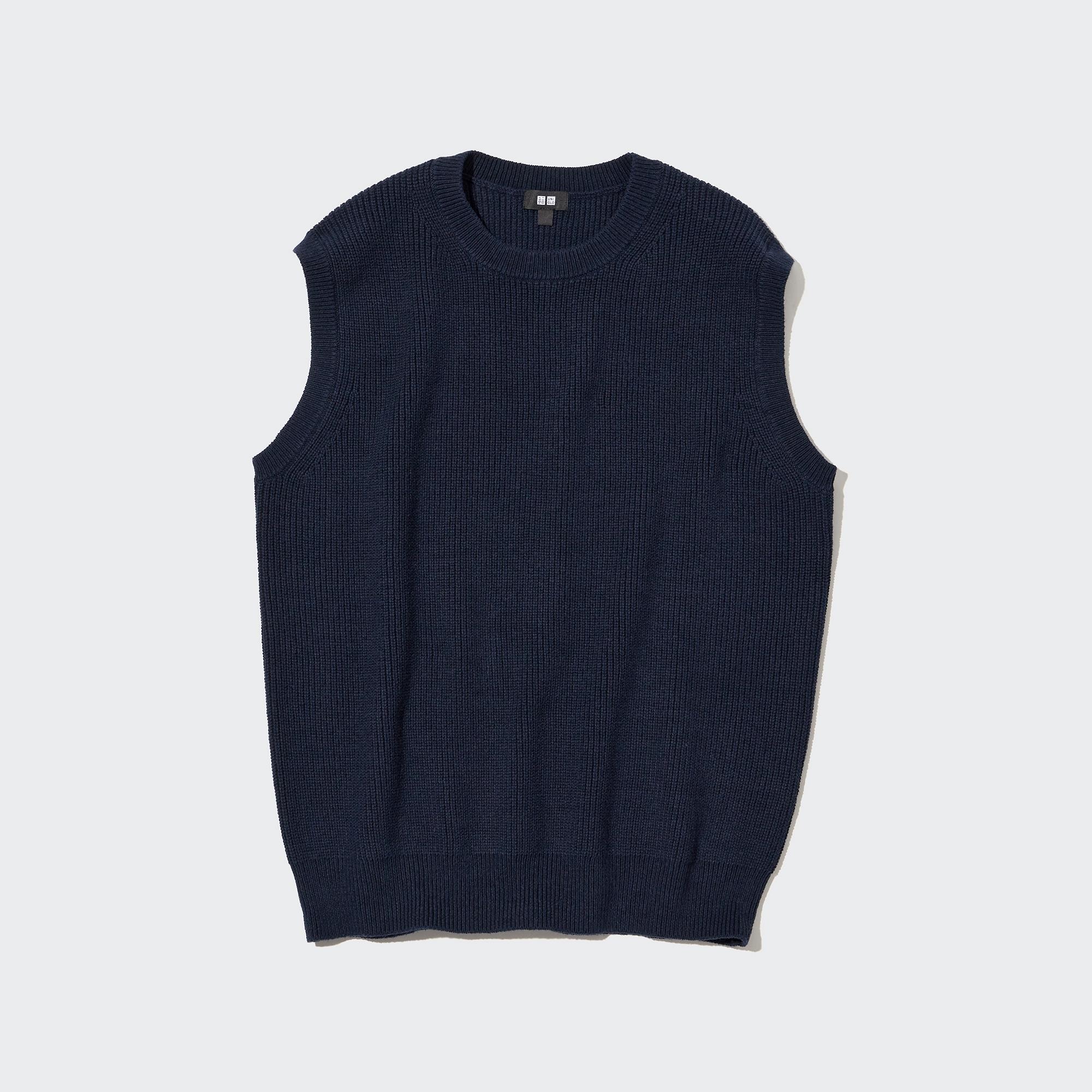 MIDDLE GAUGE CREW NECK KNITTED VEST UNIQLO TH