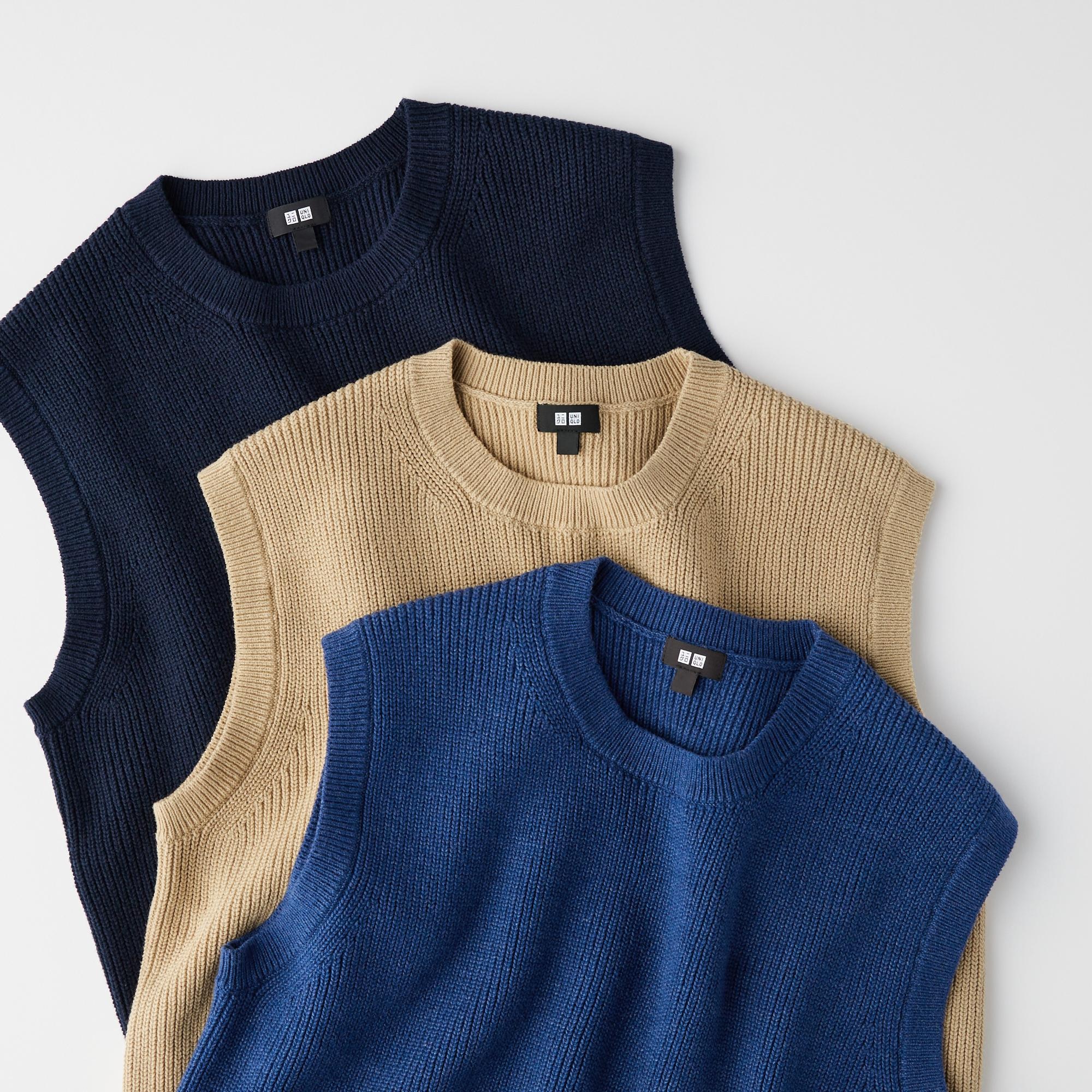 Uniqlo sleeveless sweater sale