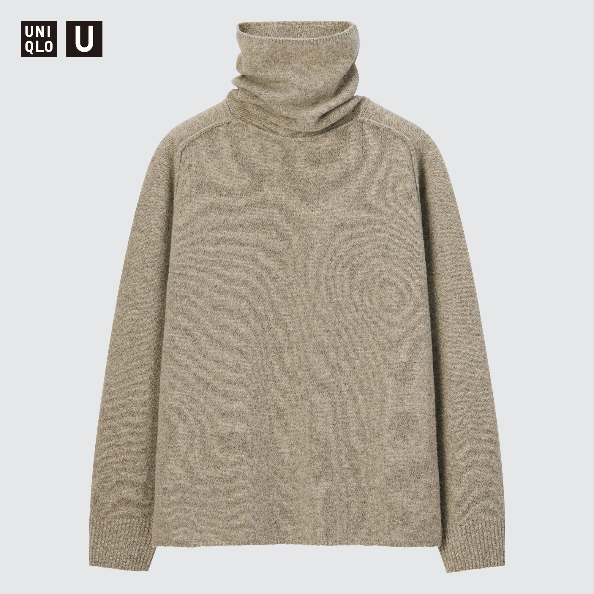 Áo len nam cổ tim mầu đen Cashmere UNIQLO 2016  09 Black   UNI JAPAN