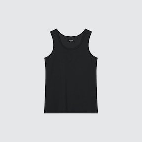 GIRLS AIRISM COTTON RIBBED BRA TANK TOP