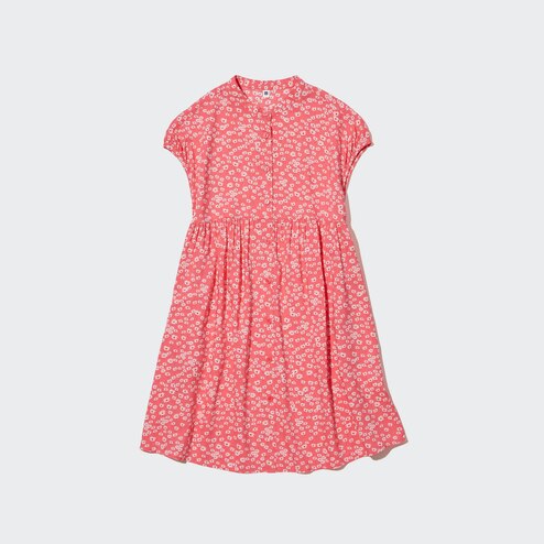 uniqlo red floral dress