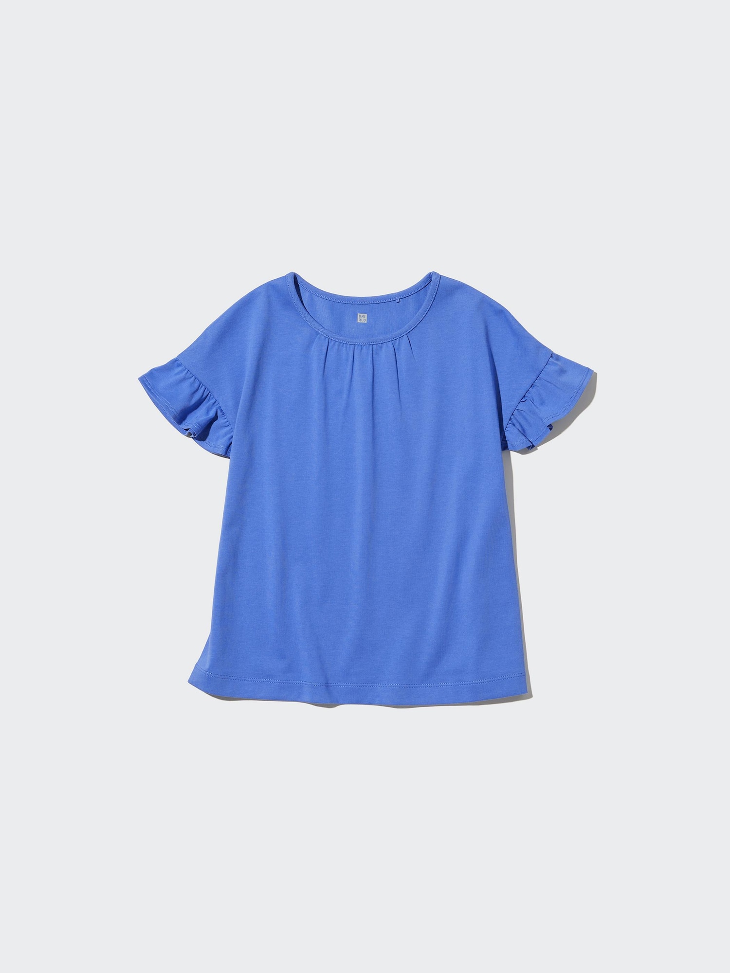 ユニクロ公式 | GIRLS エアリズムコットンフリルTシャツ（半袖）