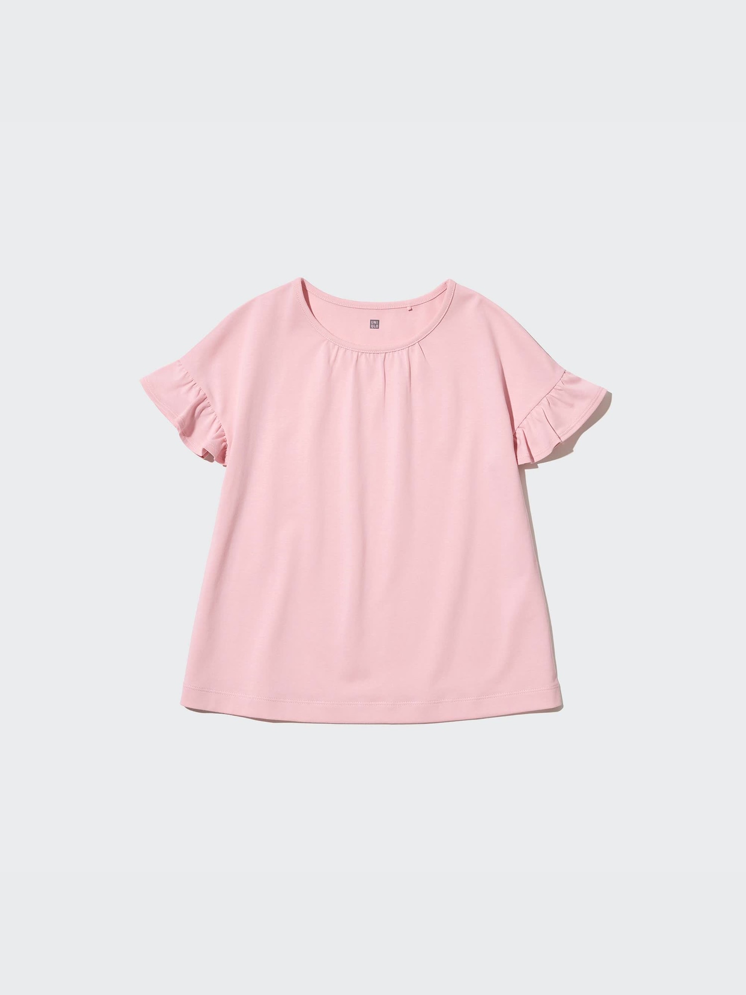 ユニクロ公式 | GIRLS エアリズムコットンフリルTシャツ（半袖）