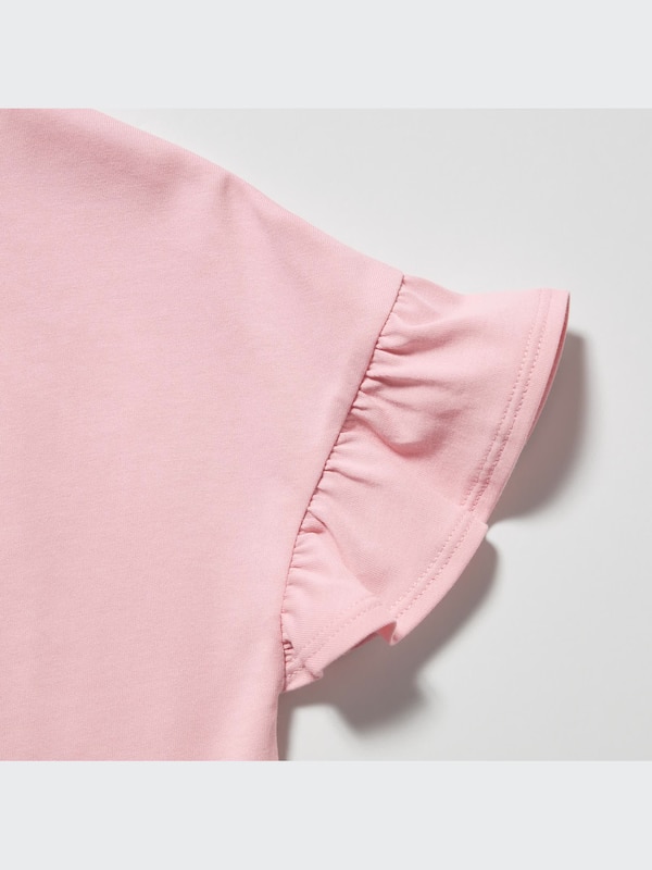 GIRLS エアリズムコットンフリルTシャツ（半袖）