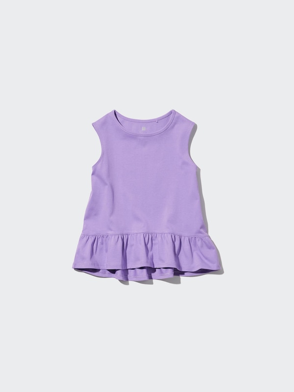GIRLS エアリズムコットンTシャツ（ノースリーブ）