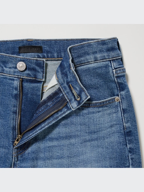 Denim waistband, zipper, pocket, rivet and belt-loop construction