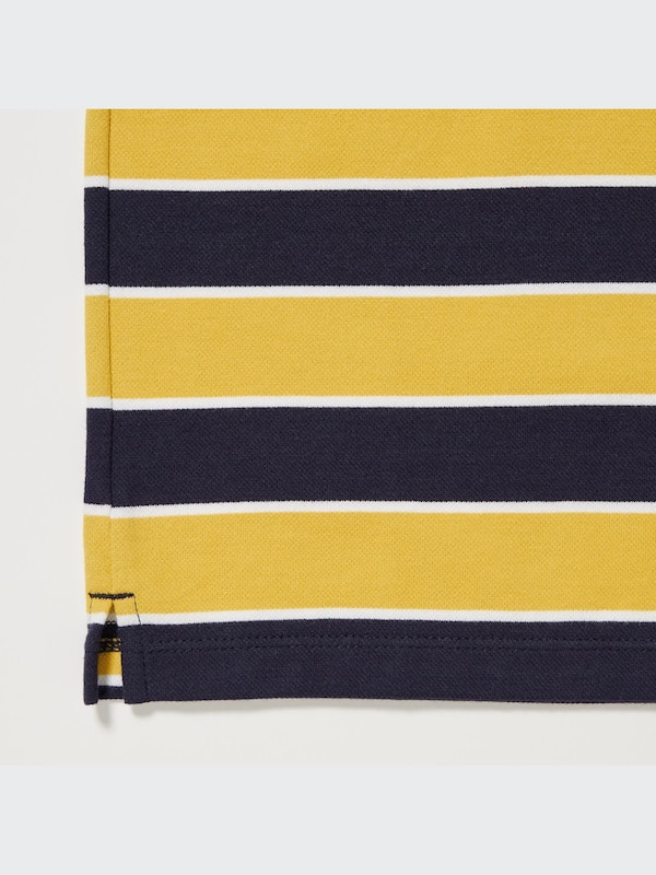 Dry Pique Striped Short Sleeve Polo Shirt
