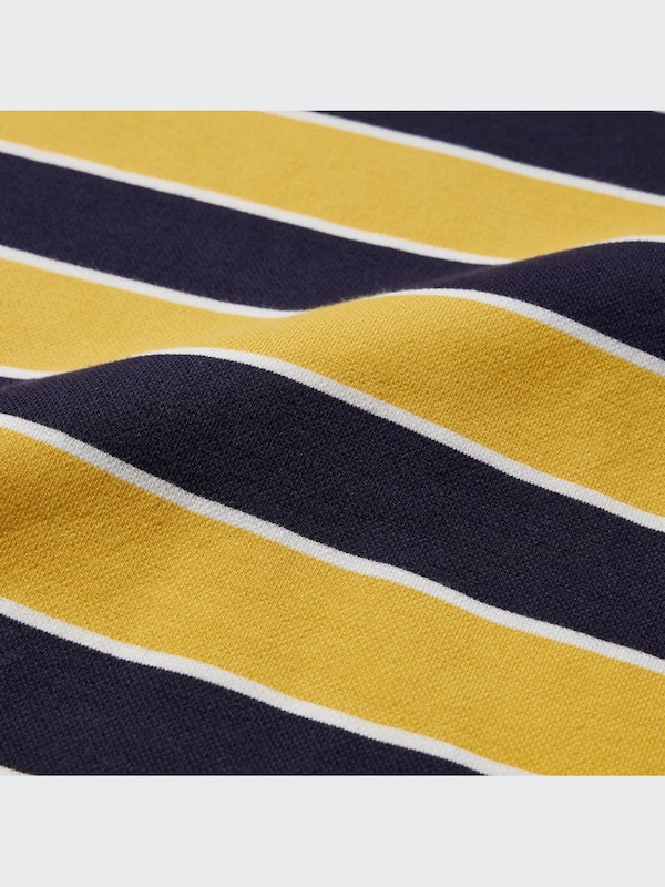 Dry Pique Striped Short Sleeve Polo Shirt