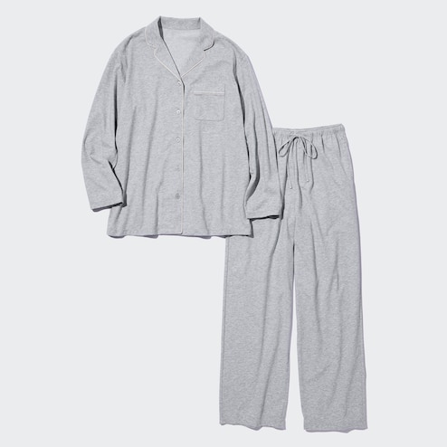 AIRism Cotton Pajamas (Long Sleeve)