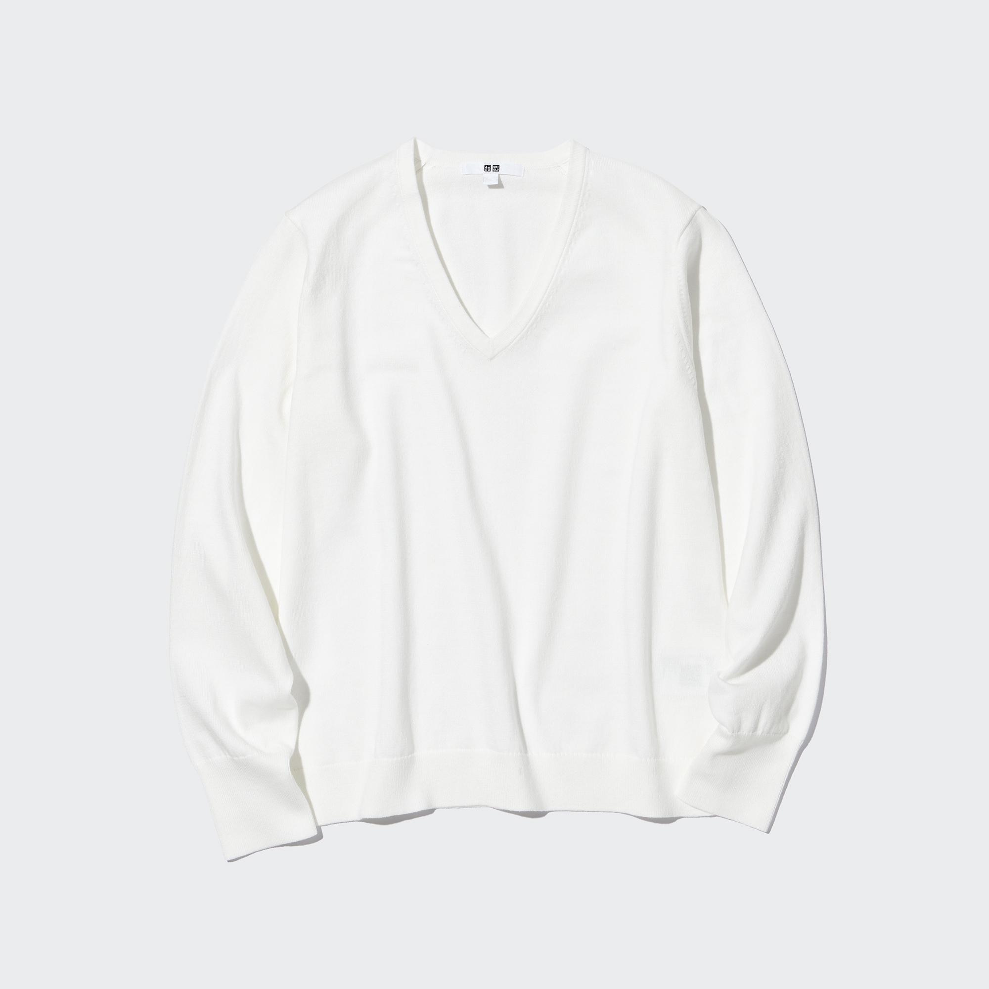 「ウォッシャブルコットンVネックセーター（長袖）、ステンカラーコート」の着用コーディネート| ユニクロ