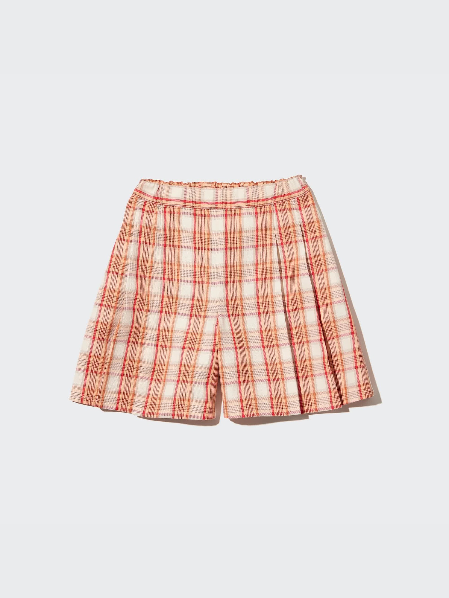 No.1095 BLUEチェックの大人可愛いスコート☆XL☆新品☆