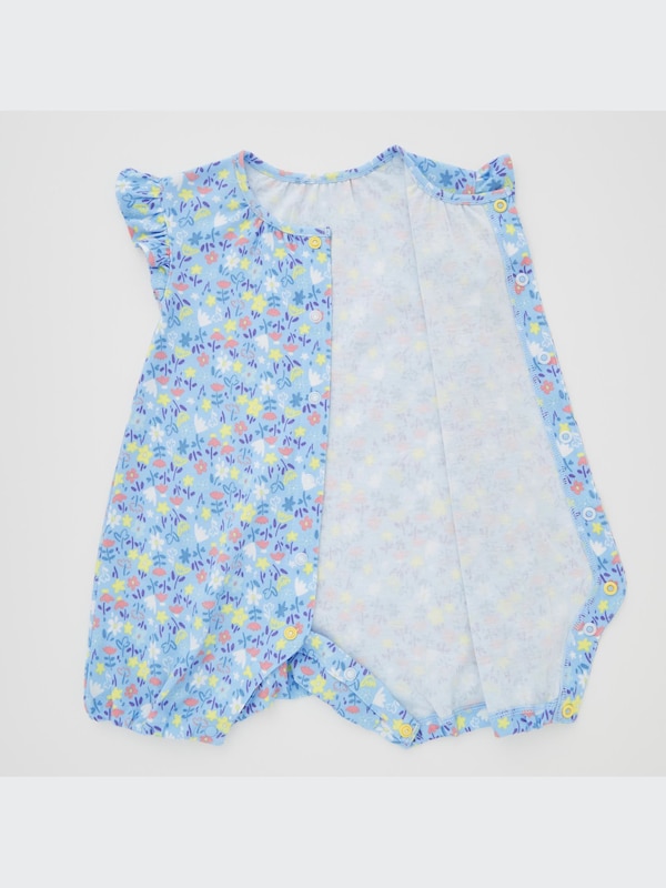 Ribbed 1*1 Sleeveless One Piece Outfit (Flower)