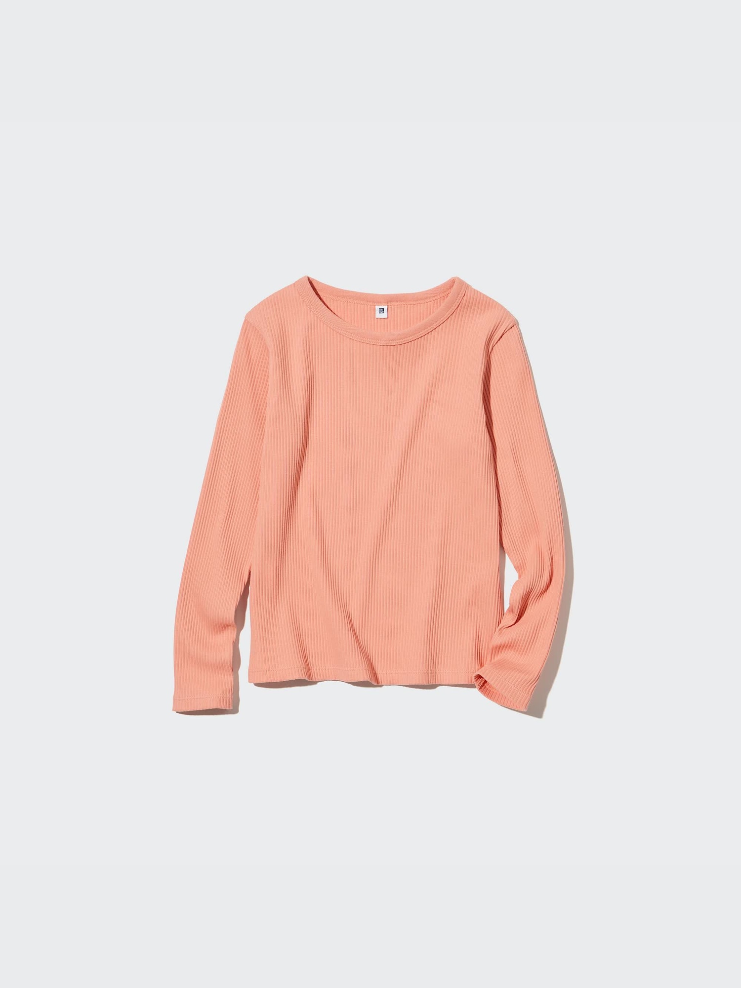 ユニクロ公式 | GIRLS リブクルーネックTシャツ（長袖）