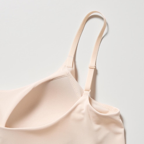 Uniqlo Airism Wireless bra RELAX Seamless padded bra in beige color,  Women's Fashion, Undergarments & Loungewear on Carousell