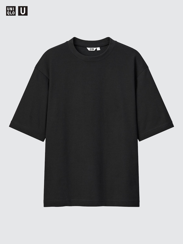 エアリズムコットンオーバーサイズTシャツ/5分袖