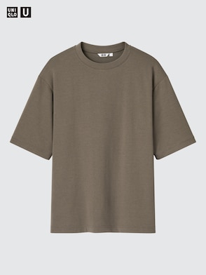 AIRism Cotton Oversized Crew Neck T-Shirt