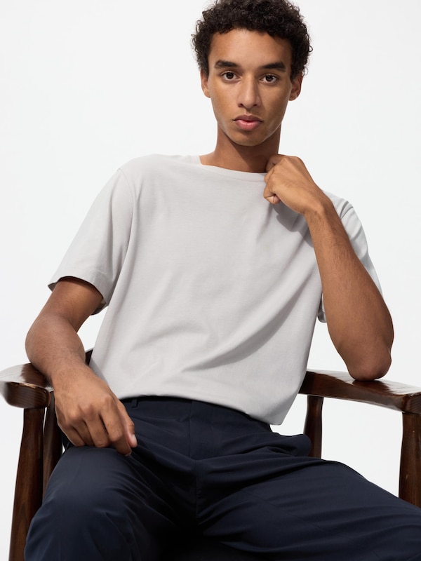 ユニクロ公式 | スーピマコットンクルーネックTシャツ