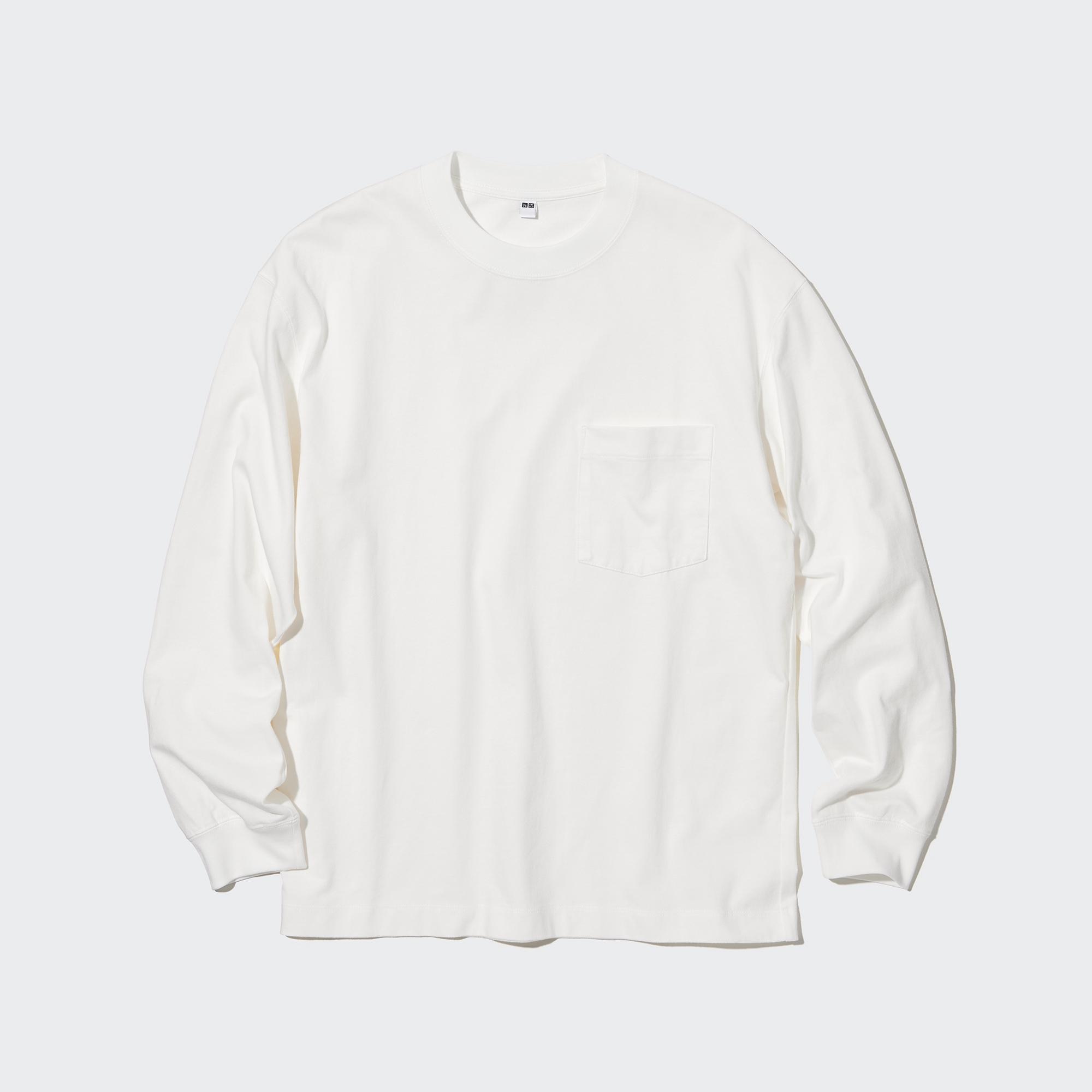 Uniqlo white 2025 long sleeve