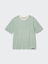 オーバーサイズボーダーTシャツ（5分袖）