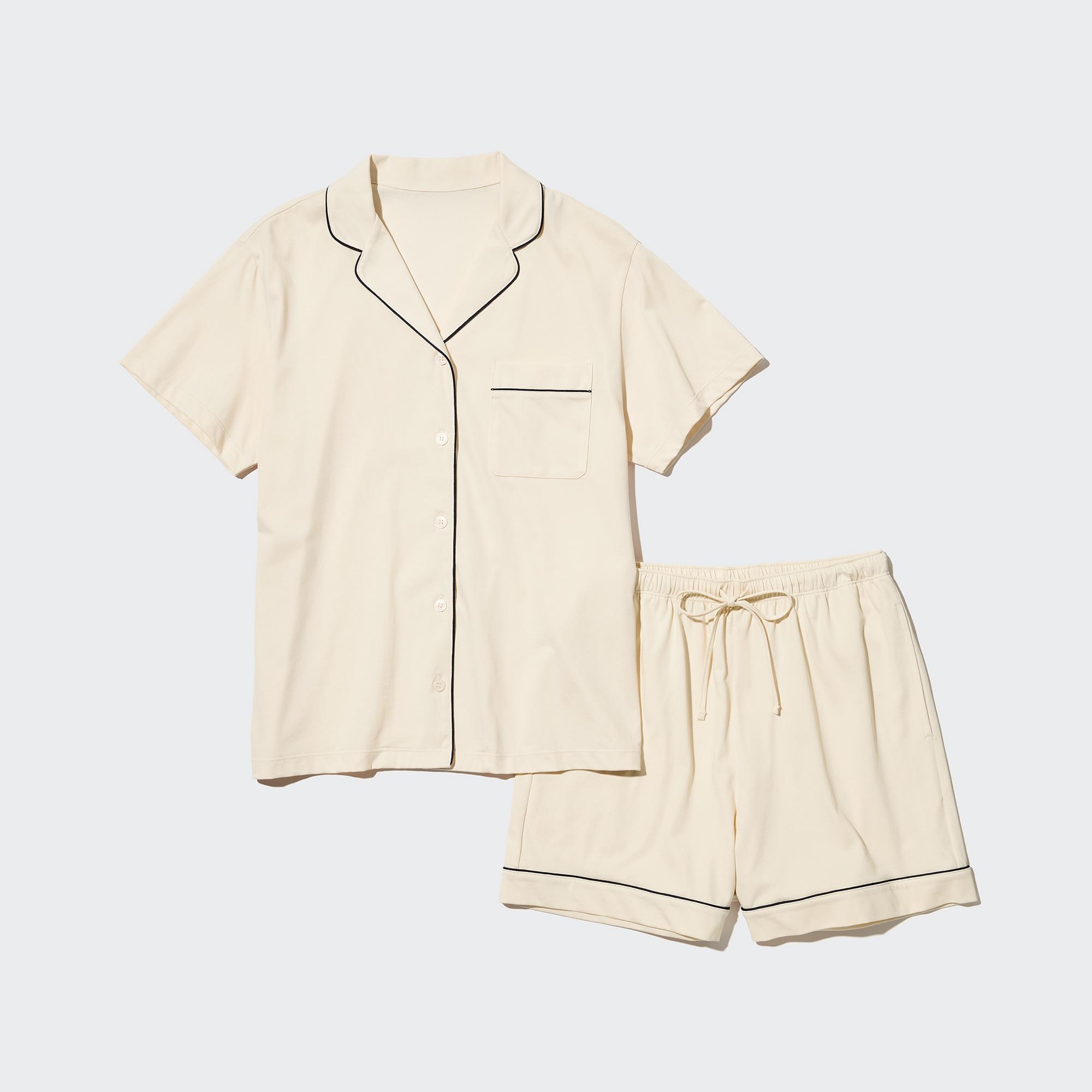 WOMEN S AIRISM COTTON PAJAMAS SHORT SLEEVE UNIQLO IN