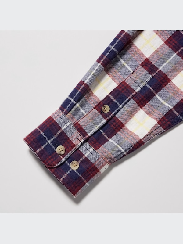 フランネルチェックシャツ（長袖）