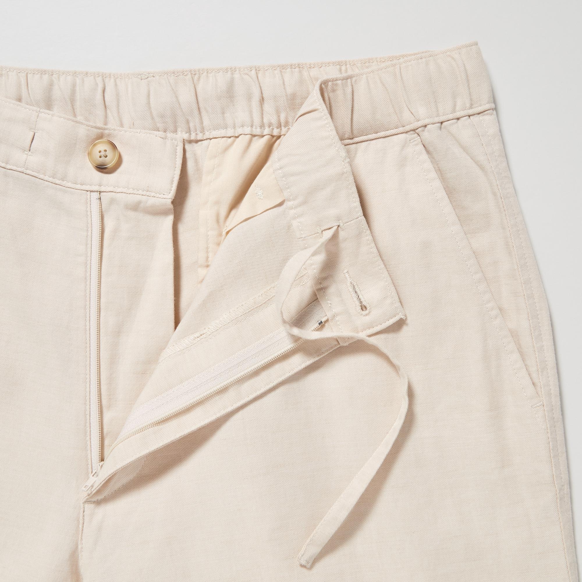 Linenblend trousers  White  Ladies  HM IN