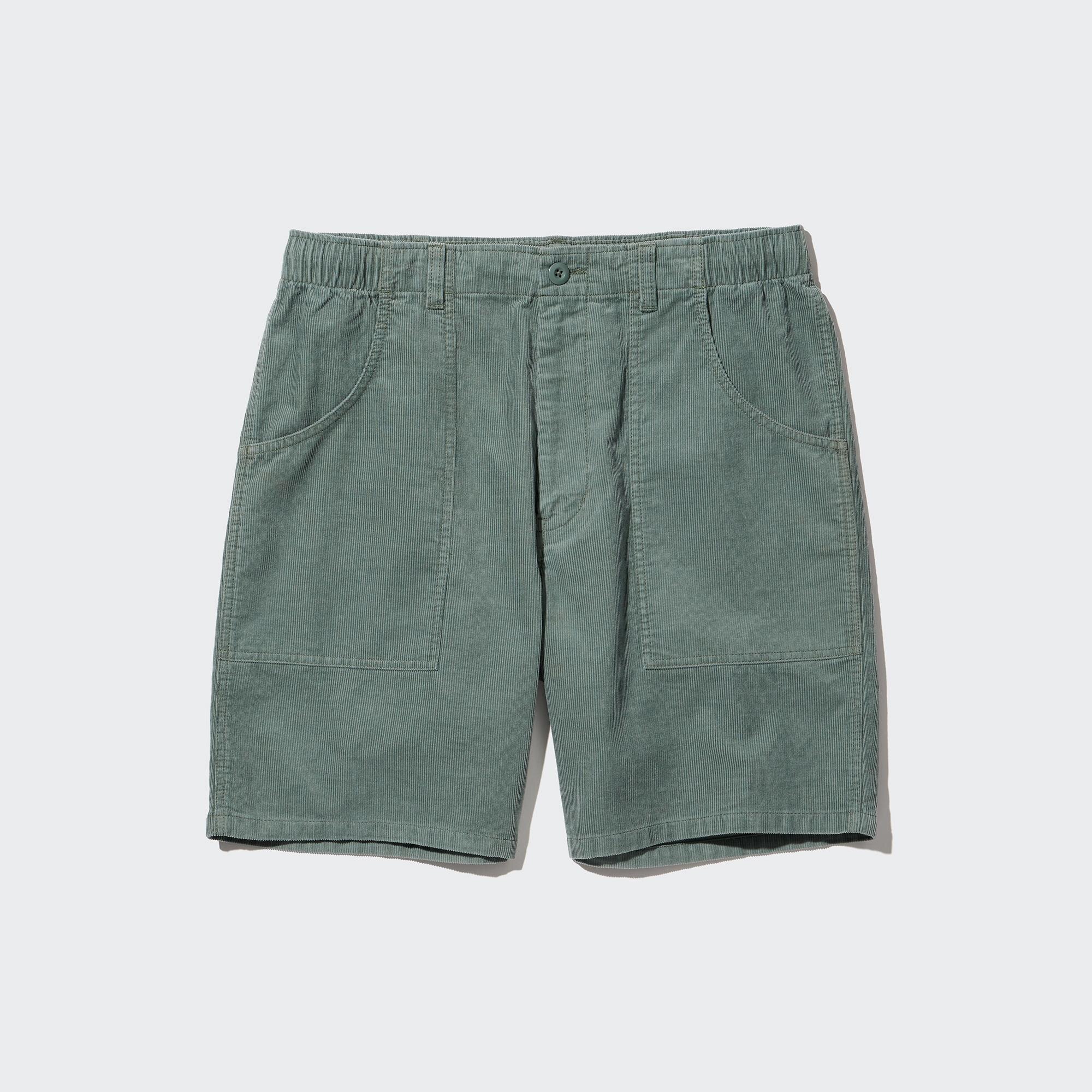 Mens corduroy shorts deals elastic waist