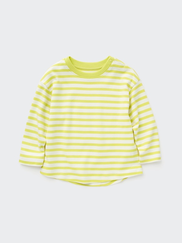 ソフトタッチコットンクルーネックTシャツ（長袖）