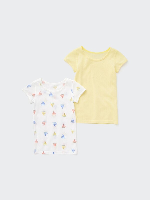 Joy of Print コットンメッシュインナーT（半袖・2枚組）