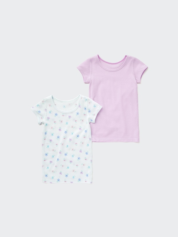 Joy of Print コットンメッシュインナーT（半袖・2枚組）