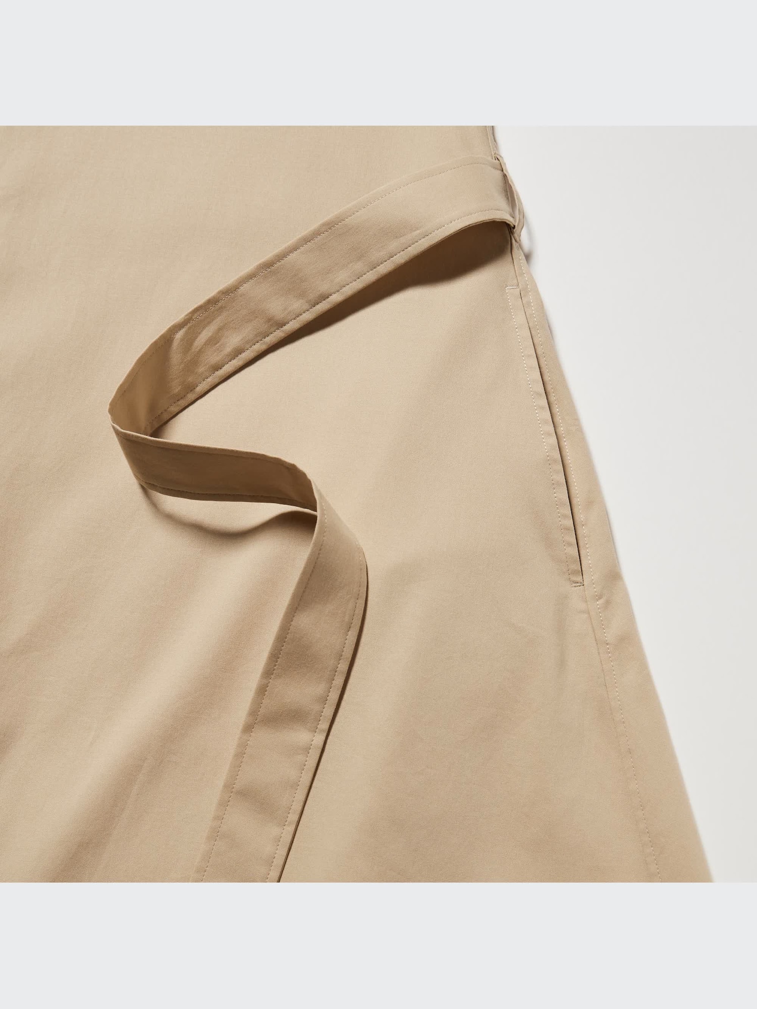 ユニクロ公式 | コットンAラインシャツワンピース（長袖・標準丈・110