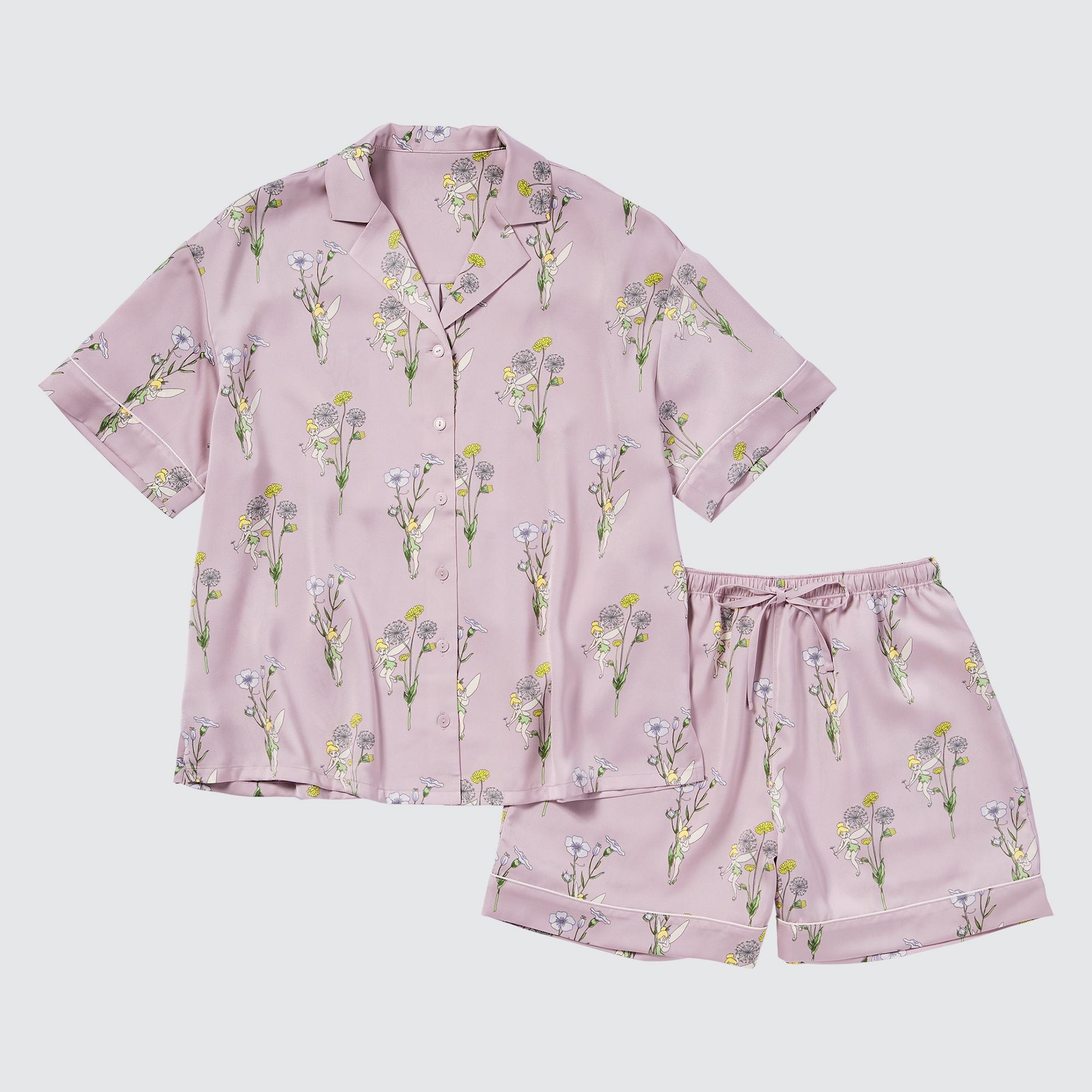 WOMEN S DISNEY SHORT SLEEVE PAJAMAS TINKER BELL UNIQLO ID