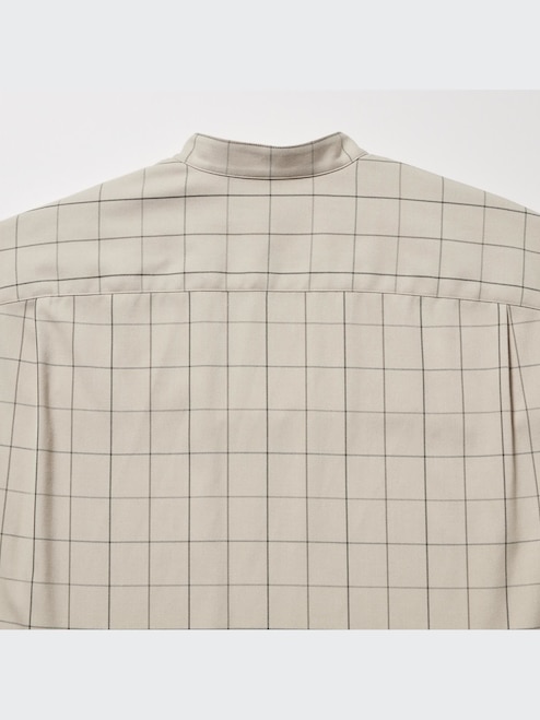 MEN'S UNIQLO U FLANNEL OVERSIZED CHECKED LONG SLEEVE SHIRT UNIQLO SG