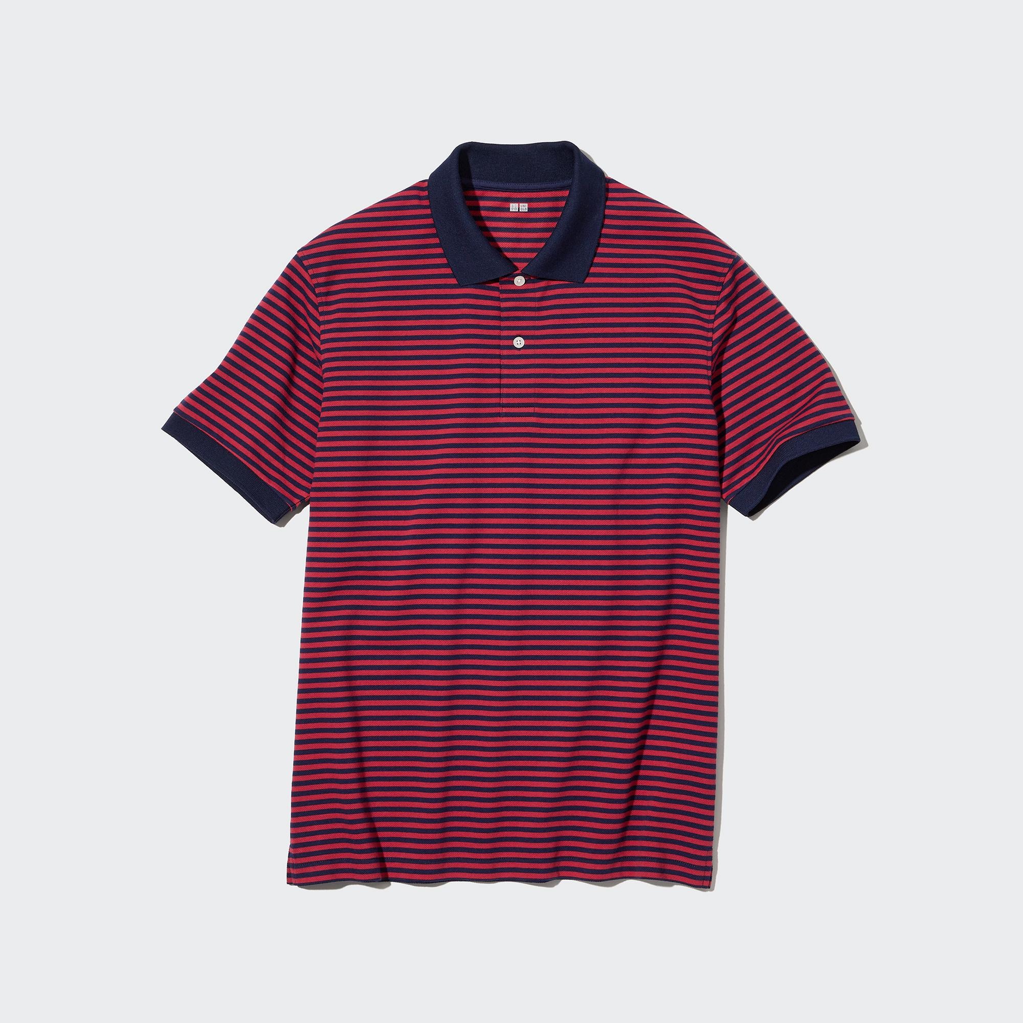 Uniqlo striped hotsell polo shirt