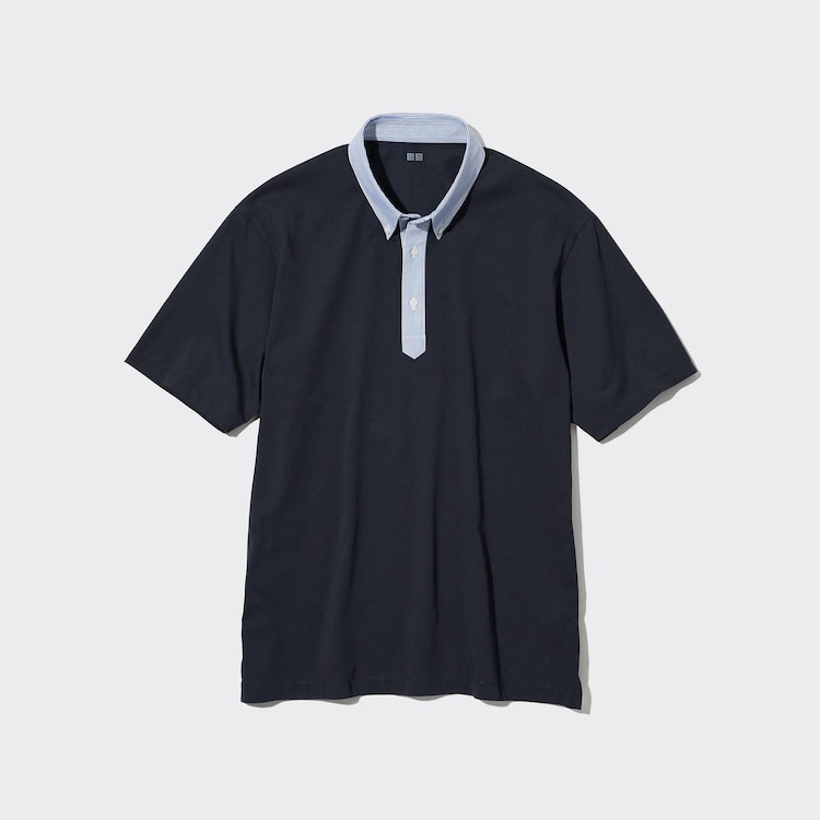 AIRism Fuhaku Collar Polo Shirt (Short Sleeves