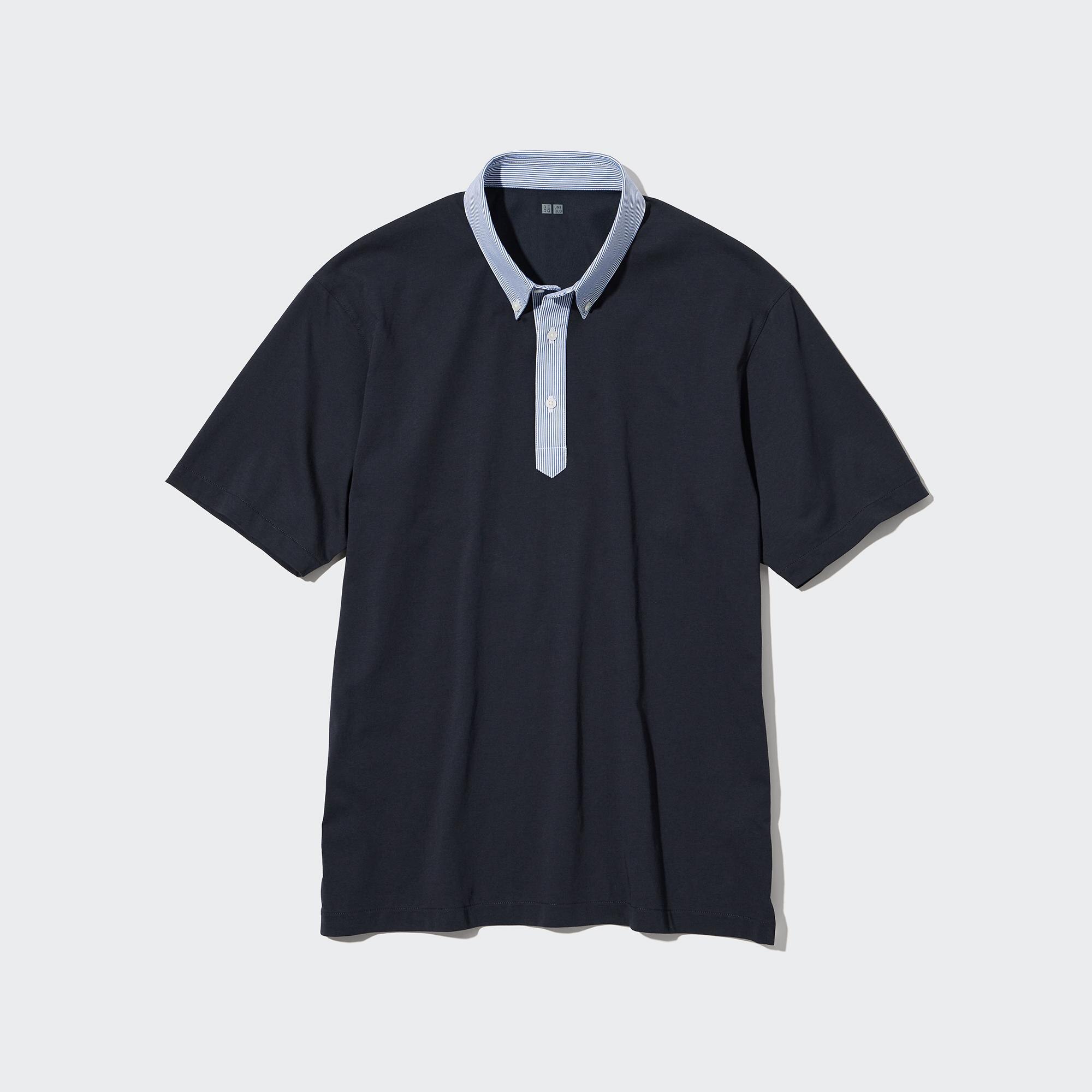 Uniqlo black cheap polo