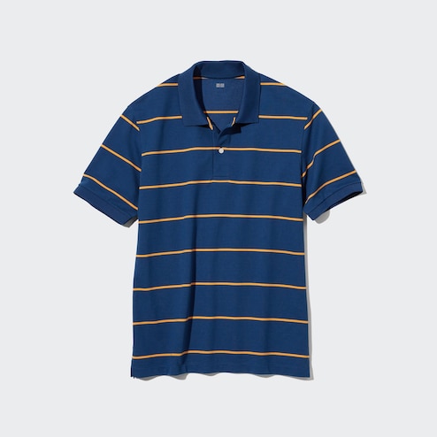 UNIQLO 'DRY Pique' Classic Men's Short-Sleeve Solid Polo Shirt M LIGHT BLUE  NWT!