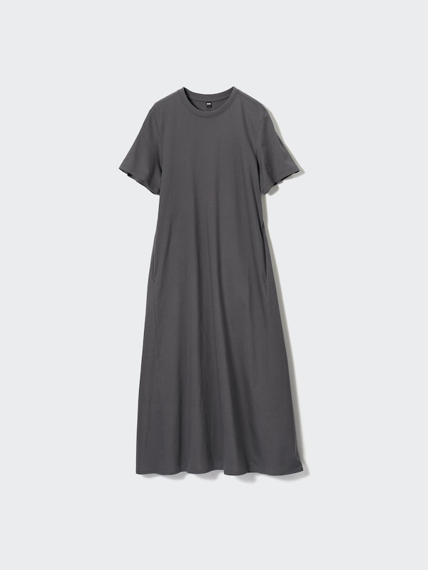マーセライズコットンAラインワンピース（半袖・標準丈・115.5～126.5cm）