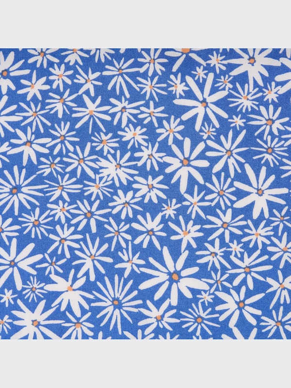 Printed V Neck Long Sleeve Blouse