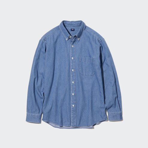 denim long sleeve shirt