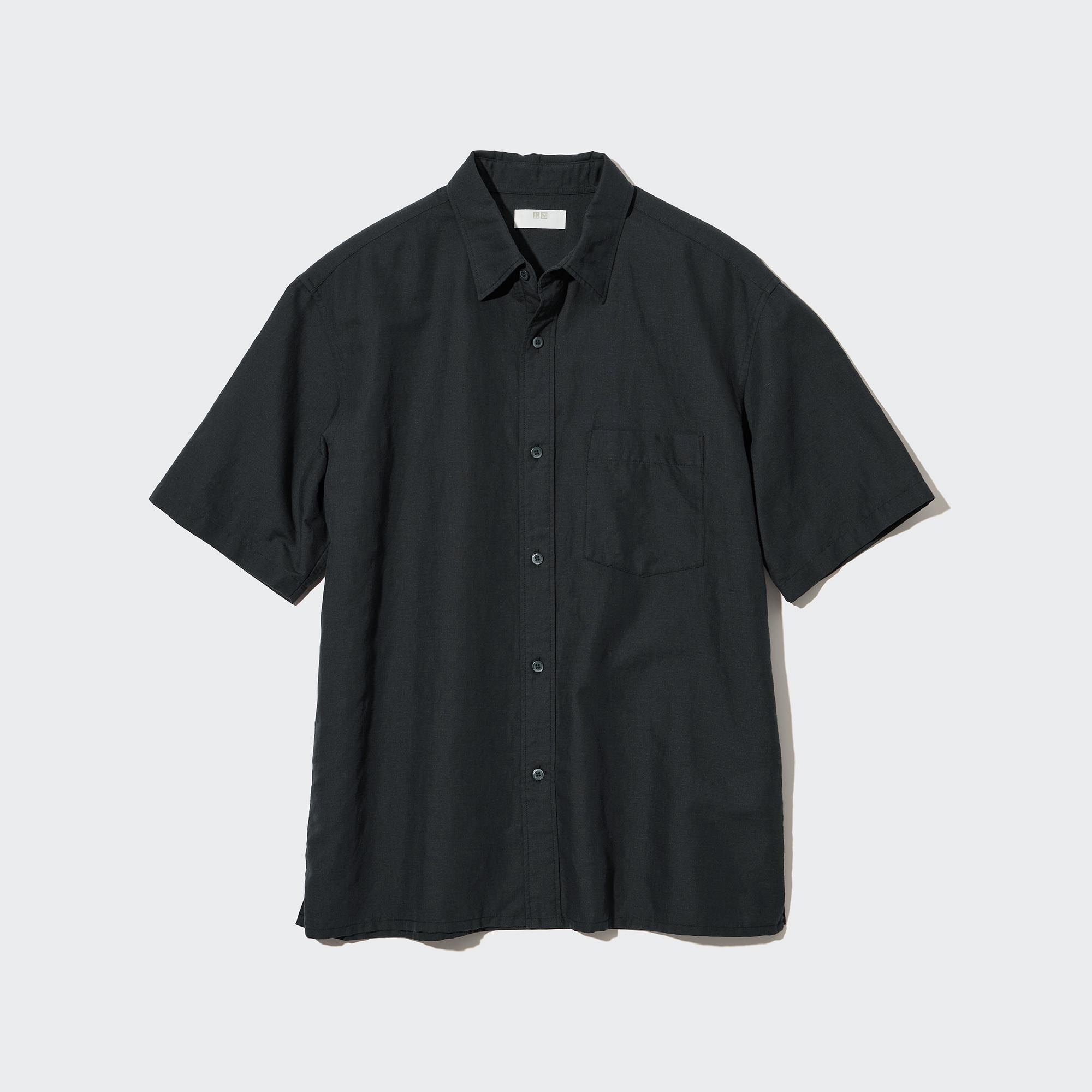 Uniqlo black shop button down